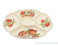 Менажница 34,5 см 5-ти секционная &quot;Artigianato ceramico /Гранат&quot; / 233002