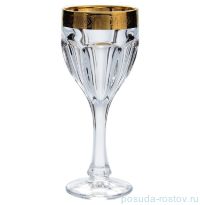 Бокалы для красного вина 290 мл 6 шт &quot;Сафари /Золотой цветочный кант&quot; V-D / 140057