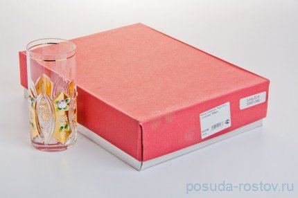 Стаканы для воды 380 мл 6 шт &quot;Хрусталь с золотом&quot; / 035312