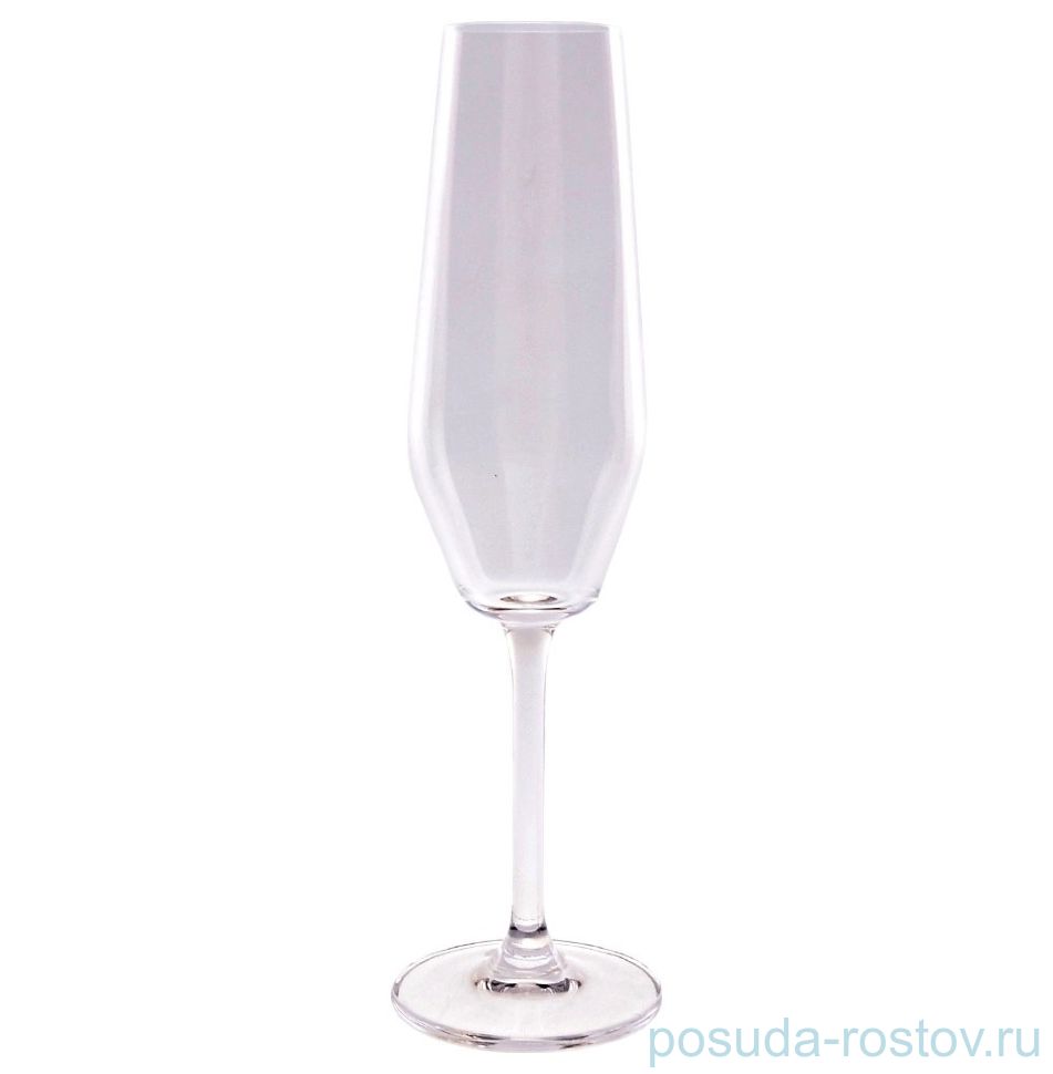 Бокалы для шампанского 220 мл 6 шт "Crystalite Bohemia /Без декора" / 156074