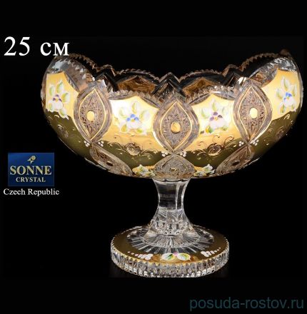 Ваза для конфет 25 см н/н &quot;Хрусталь с золотом&quot; / 059914