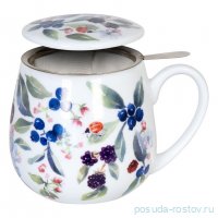 Кружка 400 мл с крышкой и ситечком &quot;Victoria Lowe - Fruity Tea - Berry&quot; / 378359