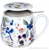 Кружка 400 мл с крышкой и ситечком &quot;Victoria Lowe - Fruity Tea - Berry&quot; / 378359