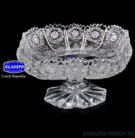 Вазочка 12 см н/н &quot;Glasspo /Хрусталь резной&quot; / 028491