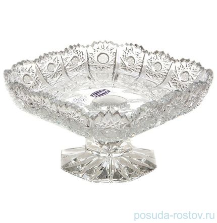 Вазочка 12 см н/н &quot;Glasspo /Хрусталь резной&quot; / 028491