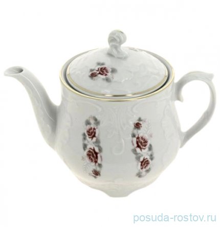 Заварочный чайник 550 мл &quot;Рококо /577 /Серая роза /золото&quot; / 149064