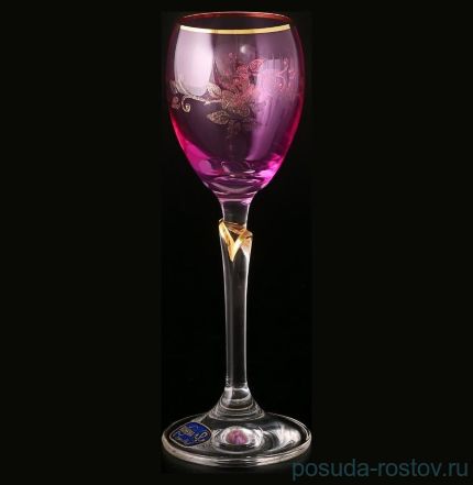 Рюмки 70 мл 6 шт &quot;Лили /Аметист с рисунком&quot; / 086952