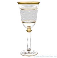 Бокалы для красного вина 250 мл 6 шт &quot;Анжела /С золотом /Каро&quot; R-G / 079312