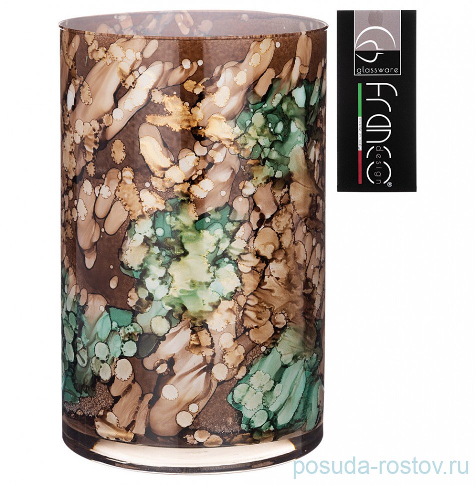Ваза для цветов 20 х 30 см "Cilindro aurora green"  / 305490