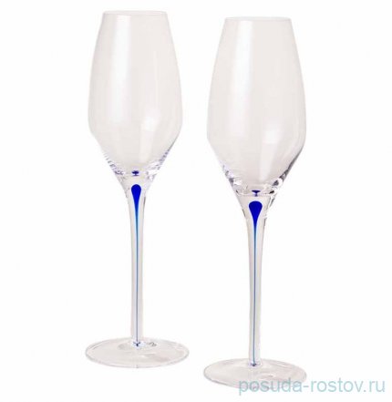 Бокалы для шампанского 300 мл 2 шт &quot;Accent sky blue&quot; / 343561