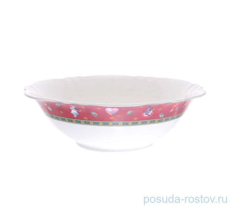 Салатник 23,2 см "Christmas world /Bordo" / 273696