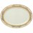 Блюдо 35 см овальное &quot;Констанц /Cream Gold 9320 /Золотая лента&quot; / 137630