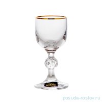 Рюмки 50 мл 6 шт &quot;Клаудия /Отводка золото&quot; / 094200