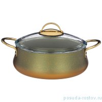 Сотейник 24 х 8 см со стеклянной крышкой 2,9 л &quot;agness /vulcano&quot; / 230290