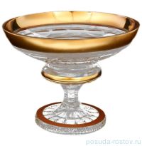 Конфетница 20 см н/н &quot;Bohemia gold /Матовое золото&quot; / 115908