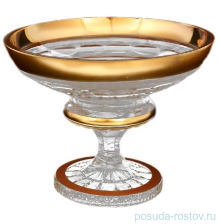 Конфетница 20 см н/н &quot;Bohemia gold /Матовое золото&quot; / 115908