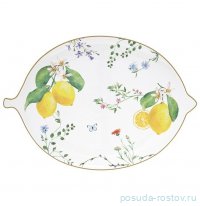 Блюдо 25 х 18 см овальное &quot;Цветы и лимоны /Fleurs et Citrons&quot; / 369065