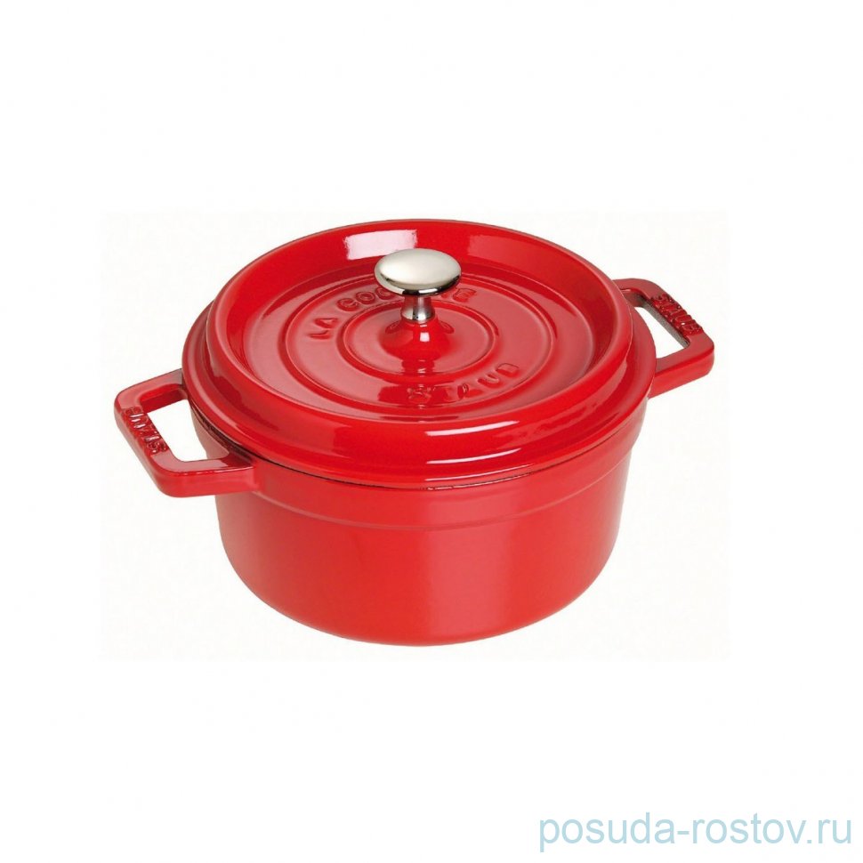 Кокот 26 см с крышкой вишневый 5,2 л "STAUB" / 277821