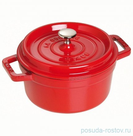 Кокот 26 см с крышкой вишневый 5,2 л &quot;STAUB&quot; / 277821