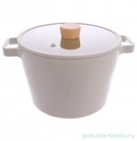 Кастрюля 22 см со стеклянной крышкой керамическое покрытие 4,7 л &quot;Fika&quot; /индукция / 313780
