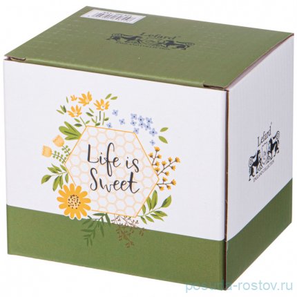 Кружка 370 мл &quot;Flower field /Life is sweet&quot; / 335174