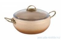 Кастрюля 30 х 13 см с антипригарным гранитным покрытием 7,5 л медная &quot;KEOPS SETS&quot; / 295745