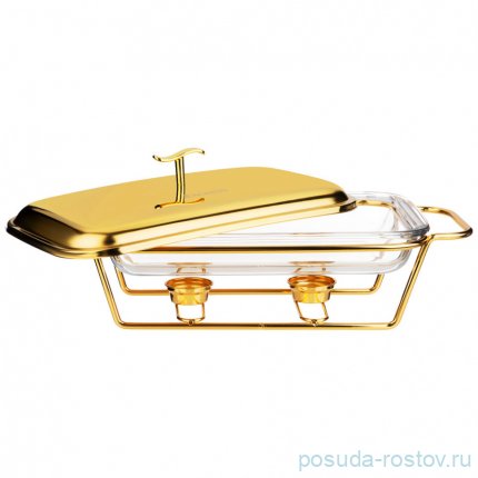 Мармит 2,2 л прямоугольный gold Agness / 336640