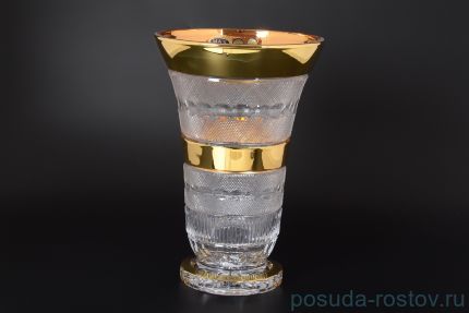Ваза для цветов 30 см &quot;Max Crystal /Хрусталь с золотом&quot; / 125736