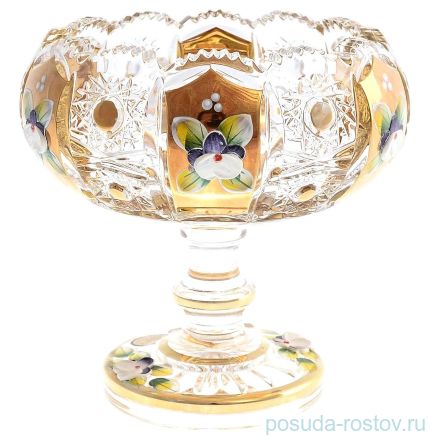 Вазочка 13 см н/н &quot;Хрусталь с золотом&quot; / 049196