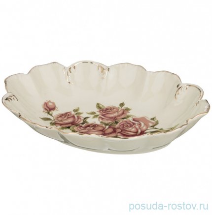Блюдо 29 х 20 х 6 см овальное &quot;Корейская роза&quot; / 186447