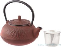 Заварочный чайник 1 л чугунный /эмалированное покрытие внутри / 193526