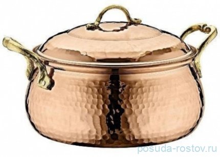 Кастрюля 22 см с крышкой &quot;FORGED COPPER COOKWARES&quot; / 284198
