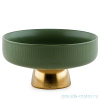 Конфетница 16 х 8,4 см н/н зелёная / 336320