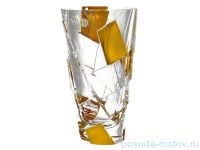 Ваза для цветов 30,5 см &quot;Crack /С золотом&quot; хрусталь Йиглава / 095387
