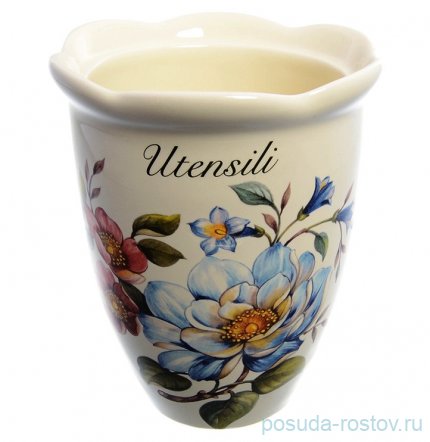 Подставка для кухонных принадлежностей 15 см &quot;Artigianato ceramico /Весенние лепестки&quot; / 171684