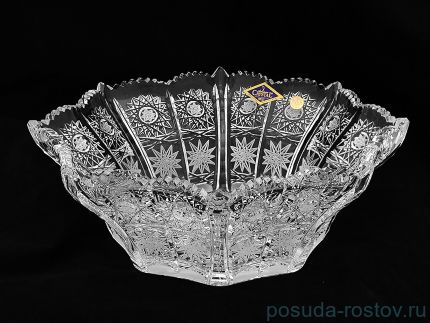 Ваза для фруктов 25 см &quot;A.Crystal /Хрусталь резной&quot; / 139177