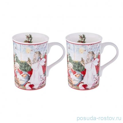 Набор кружек 320 мл 2 шт &quot;Christmas /Пуансеттия&quot; / 355088