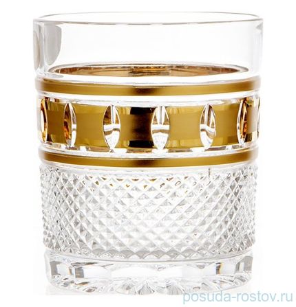 Стаканы для виски 320 мл 6 шт &quot;Ричмонд /Золотые окошки /Хрусталь с золотом&quot; / 100089