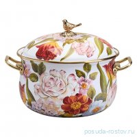 Кастрюля 16 см с крышкой эмалированная 2,1 л &quot;Фландрия&quot; / 368685