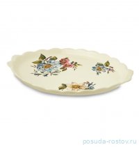 Блюдо 38 x 27 x 3 см овальное &quot;Artigianato ceramico /Весенние лепестки&quot; / 228291