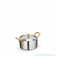 Кастрюля 10 x 5 см с крышкой мини с 2-мя ручками для подачи &quot;Hammered&quot; / 370309