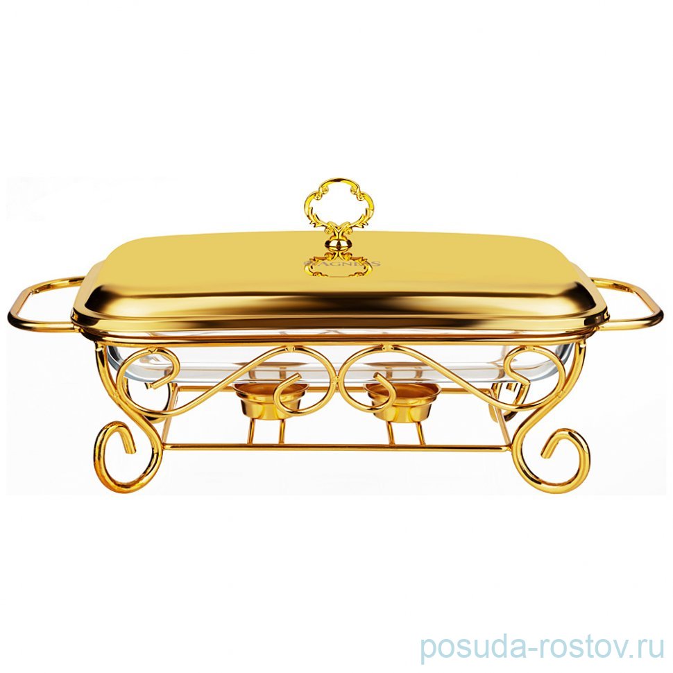 Мармит 2,2 л прямоугольный gold Agness / 336642