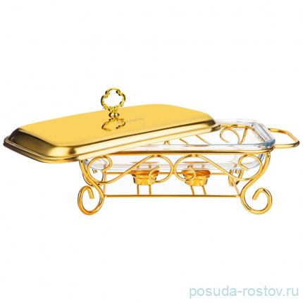 Мармит 2,2 л прямоугольный gold Agness / 336642