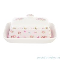 Маслёнка с крышкой &quot;Розочки и бабочки&quot; / 214678