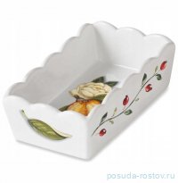 Держатель для чайных пакетиков 17 см &quot;Artigianato ceramico /Апельсин и роза&quot; / 348542
