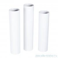 Подсвечник 3 шт (20,5, 22,5, 24 см) белый &quot;PORCELAIN CANDLES&quot; / 163452