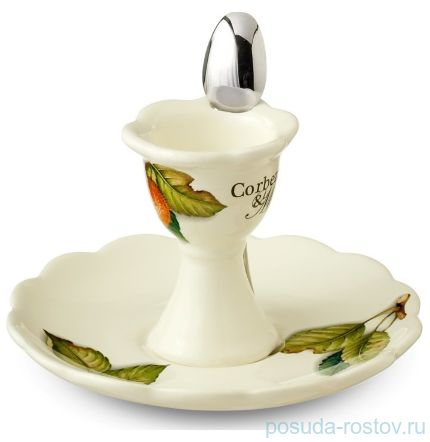 Подставка для яйца 9 см н/н с блюдцем &quot;Artigianato ceramico /Груша&quot; / 151788