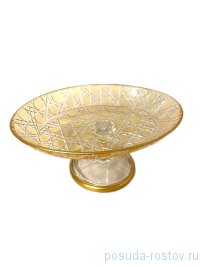 Блюдо 17 см овальное н/н янтарное &quot;Dior /Отводка золото&quot; / 270605