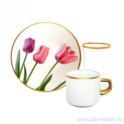 Набор чайно-кофейный на 6 персон 18 предметов &quot;Tulip&quot; / 285511