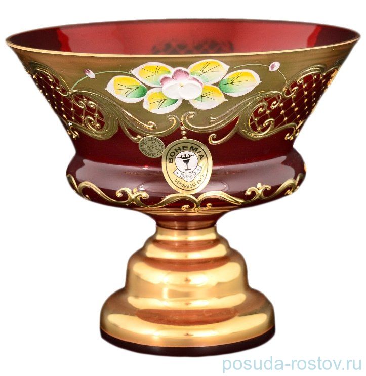 Конфетница 15 см н/н "Лепка красная /5365" E-V / 072868